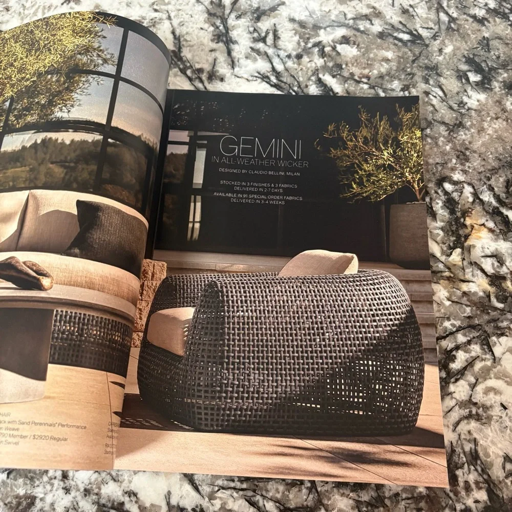 Restoration Hardware Outdoor 2025 Catalog Sourcebook